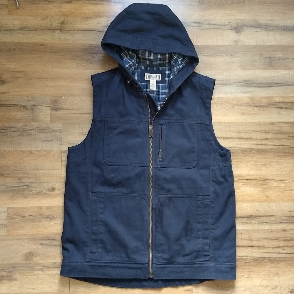 Duluth Trading Co Hooded Vest Sz L/Tall